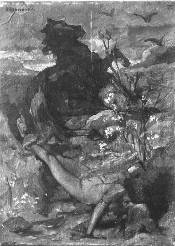 Hugo von Habermann - La regina Brunilde trascinata a morte, Bavarian State Painting Collections